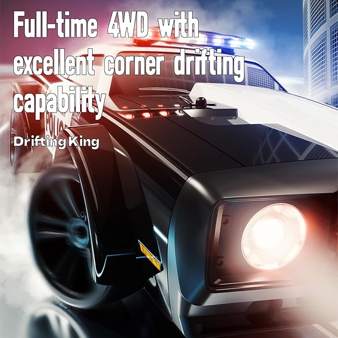 Pinecone Model 4WD High Speed Drift RC Police Car 1:16 Scale SG-1614 — image 4