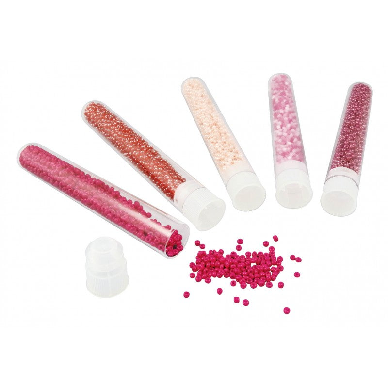 Buki Bead Tubes Pink PE007