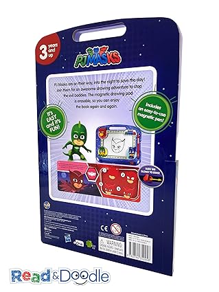 PJ Masks Magnetic Drawing Board and Book Set 276435245X - Colorland Toys