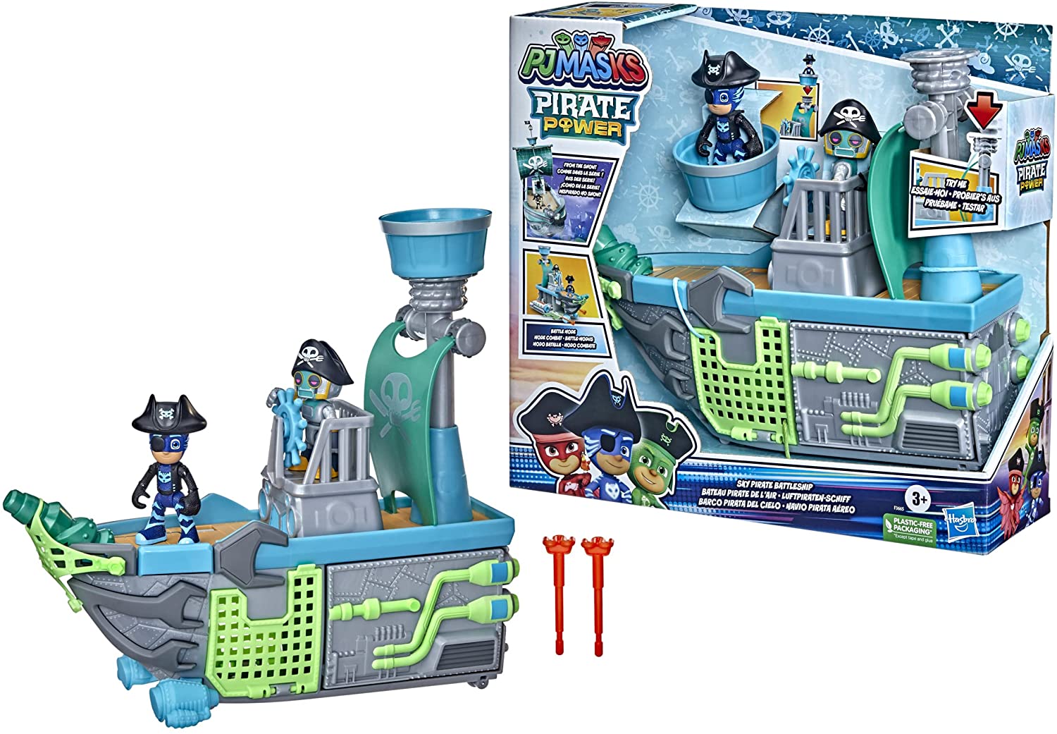 PJ Masks Sky Pirate Battleship F3665 - Colorland Toys