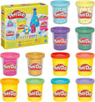 Play-Doh 12 Pack Celebration Compound with Confetti & Metallic Shine