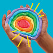 Play-Doh 50 Pack Rainbow Favors, Mini Cans, 13 Colors, Party Supplies