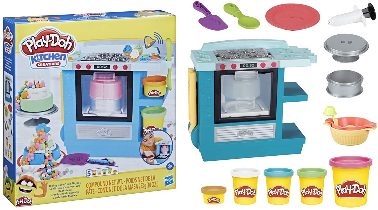 Play - Doh Kitchen Creations Rising Cake Oven Playset F1321 - Colorland Toys