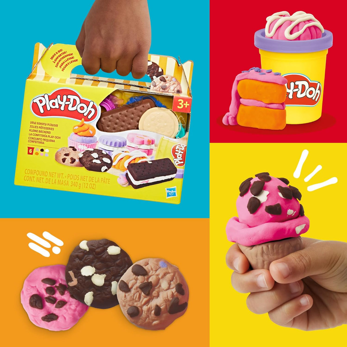 Play-Doh Little Bakery Playset, Sweet Treat Arts & Crafts for Kids 3+ — image 2
