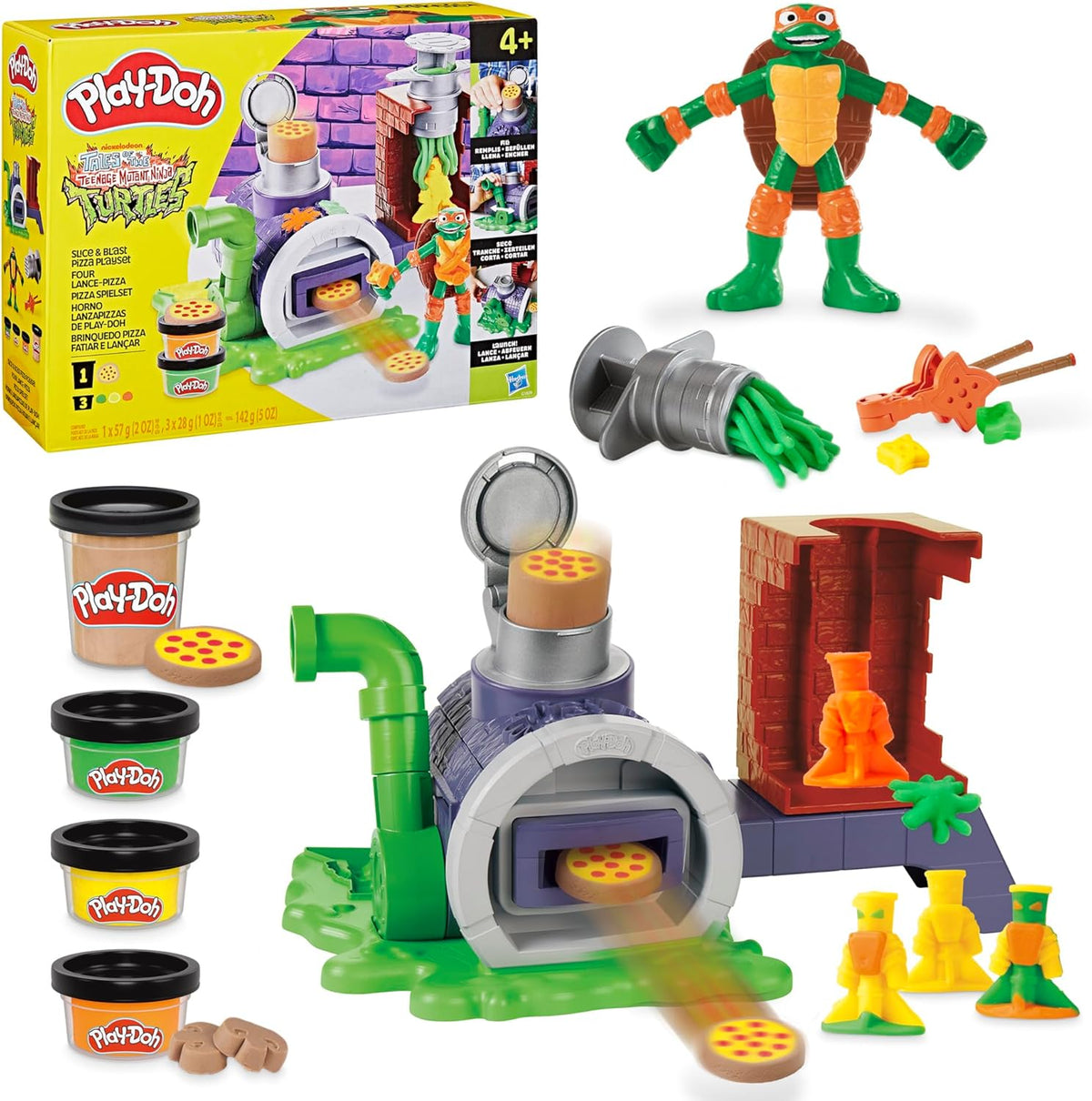 Play-Doh Teenage Mutant Ninja Turtles Slice & Blast Pizza Playset - Colorland Toys