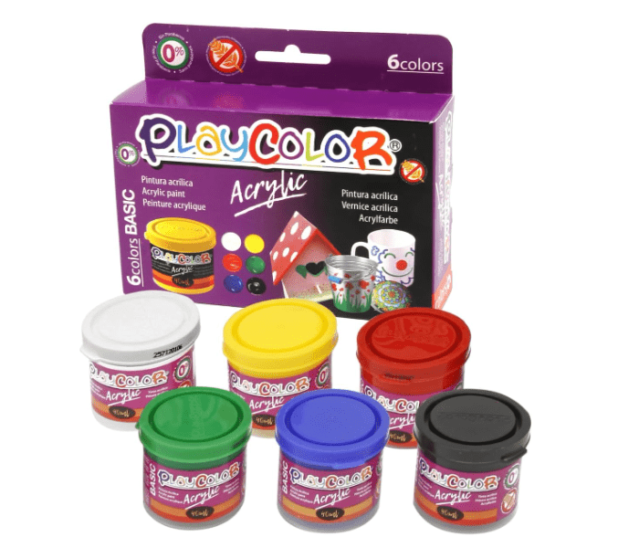 Playcolor Acrylic Paint Basic 40ml 6pcs 18191 - Colorland Toys