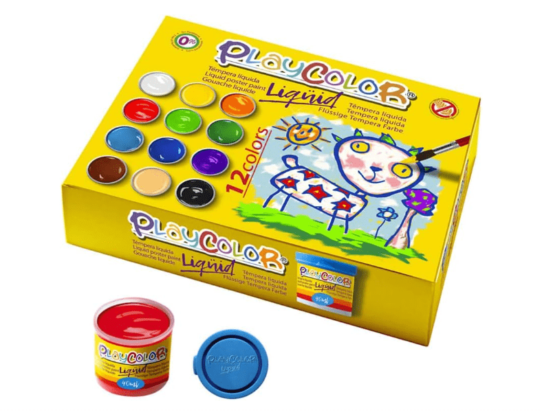 Playcolor Liquid Poster Paint Basic 40ml 12pcs 19941 - Colorland Toys