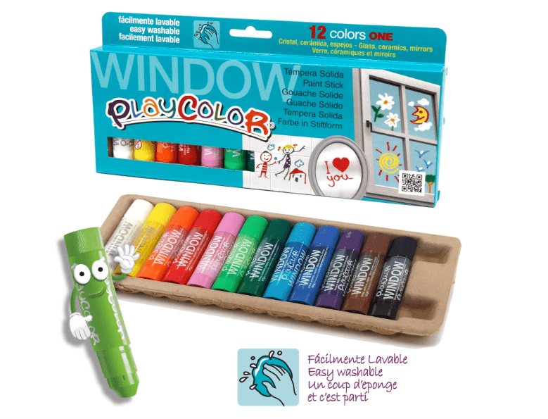 Playcolor Window One Solid Poster Paint 12pcs 02011 - Colorland Toys