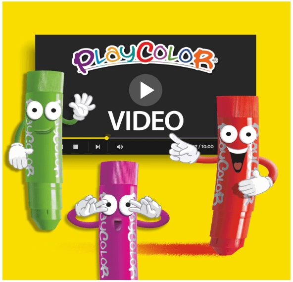 Playcolor Window One Solid Poster Paint 6pcs 02001 - Colorland Toys