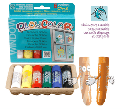 Playcolor Window One Solid Poster Paint 6pcs 02001 - Colorland Toys