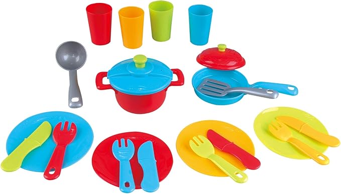 PlayGo Dish Drainer & Kitchenware Set - 23 pcs - Colorland Toys
