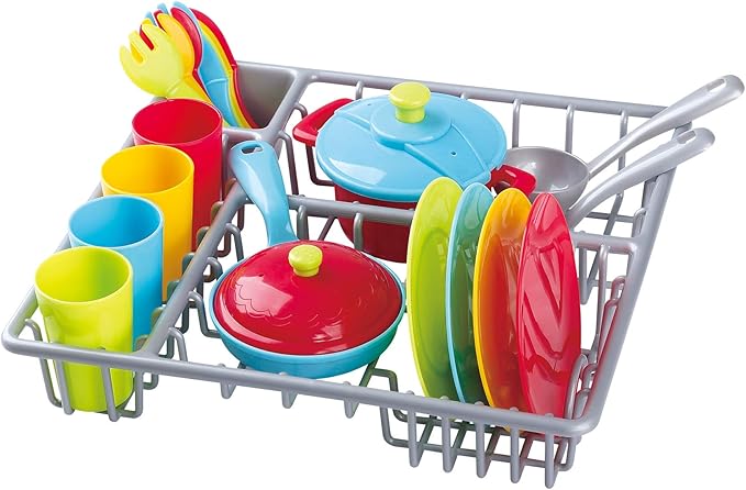 PlayGo Dish Drainer & Kitchenware Set - 23 pcs - Colorland Toys