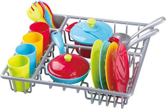 PlayGo Dish Drainer & Kitchenware Set - 23 pcs - Colorland Toys