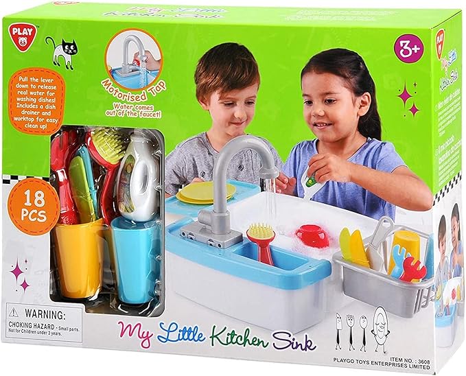 PlayGo My Little Kitchen Sink 18 - Pcs 3608 - Colorland Toys