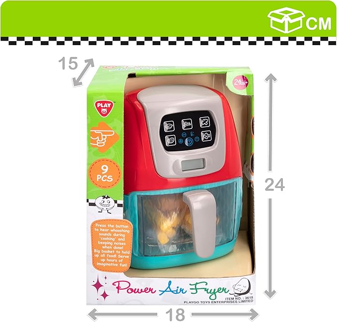 PlayGo Power Air Fryer - 13 Pcs 3617 - Colorland Toys