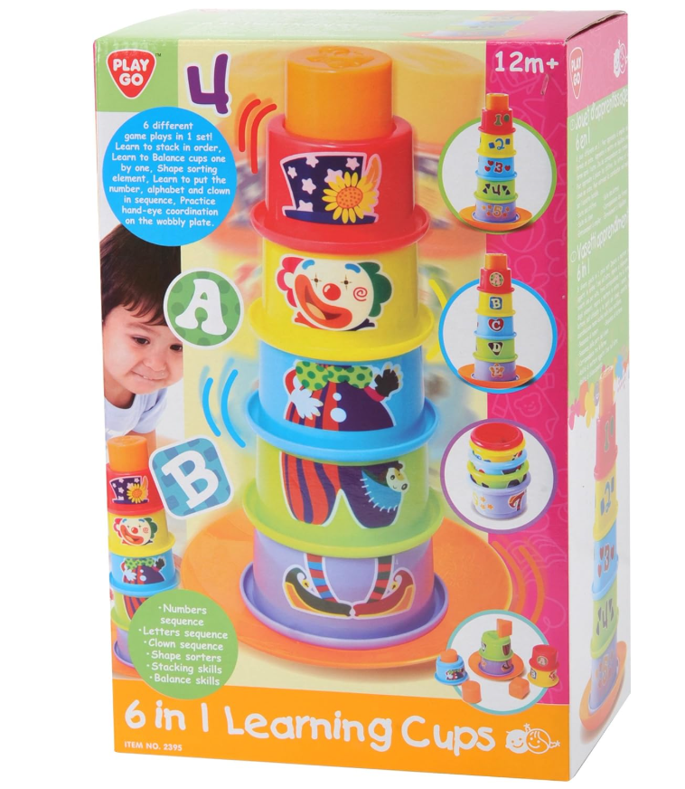 Playgo Rainbow Stacking Cups 1530 - Colorland Toys