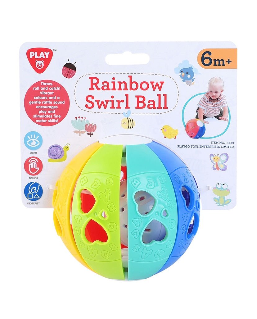 PlayGo Rainbow Swirl Ball 1683 - Colorland Toys