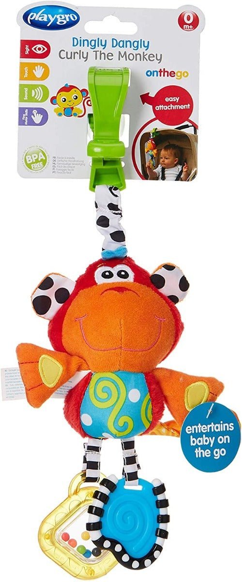 Playgro Dingly Dangly Curly the Monkey PG0182854 — image 1