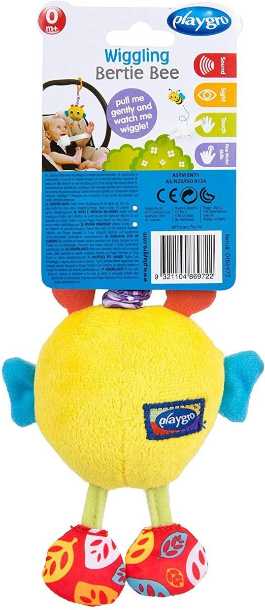 Playgro Wiggling Bertie Bee PG0186972 - Colorland Toys