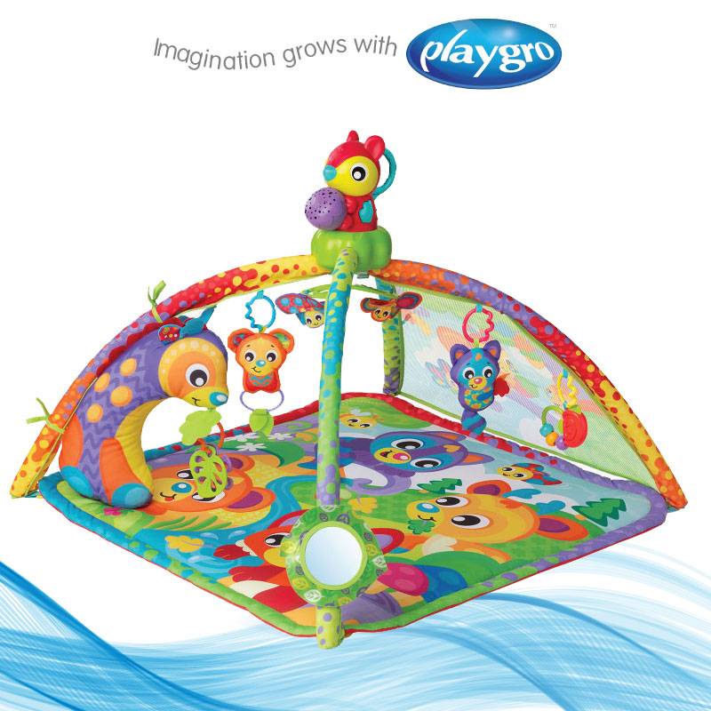 جهاز عرض موسيقى وأضواء من Playgro Woodlands - صالة ألعاب رياضية PG0186993 — image 1