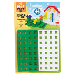 Plus - Plus Big Baseplate 2pcs White/Green PP3287 - Colorland Toys