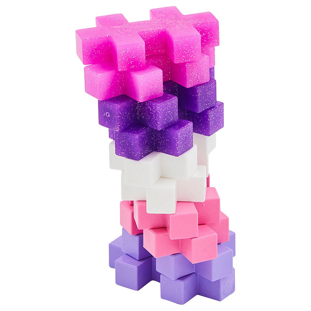 Plus - Plus Big Glitter Tube 15pcs PP3432 - Colorland Toys