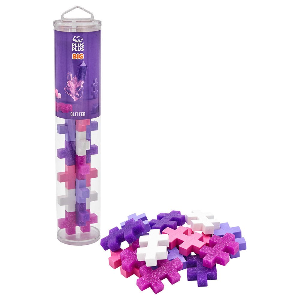 Plus - Plus Big Glitter Tube 15pcs PP3432 - Colorland Toys