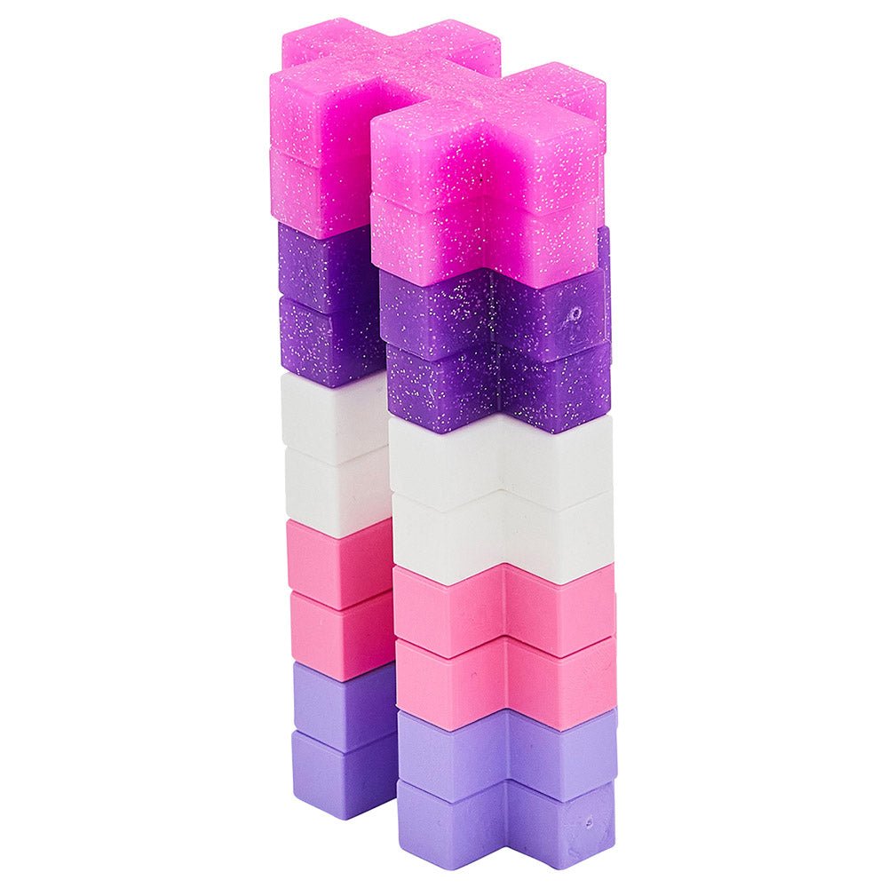 Plus - Plus Big Glitter Tube 15pcs PP3432 - Colorland Toys