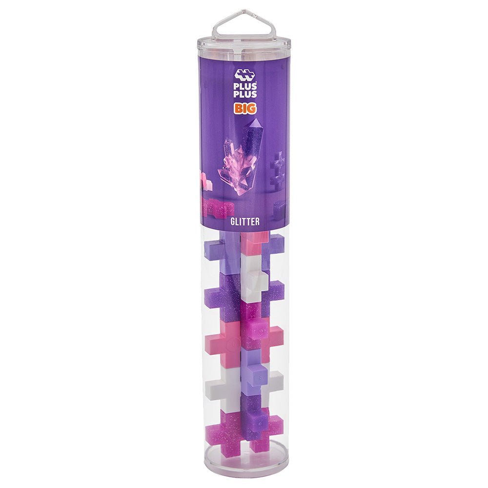 Plus - Plus Big Glitter Tube 15pcs PP3432 - Colorland Toys