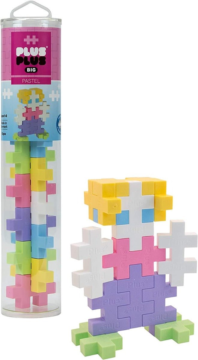 Plus-Plus Big Pastel Tube 15pcs PP3225 — image 1