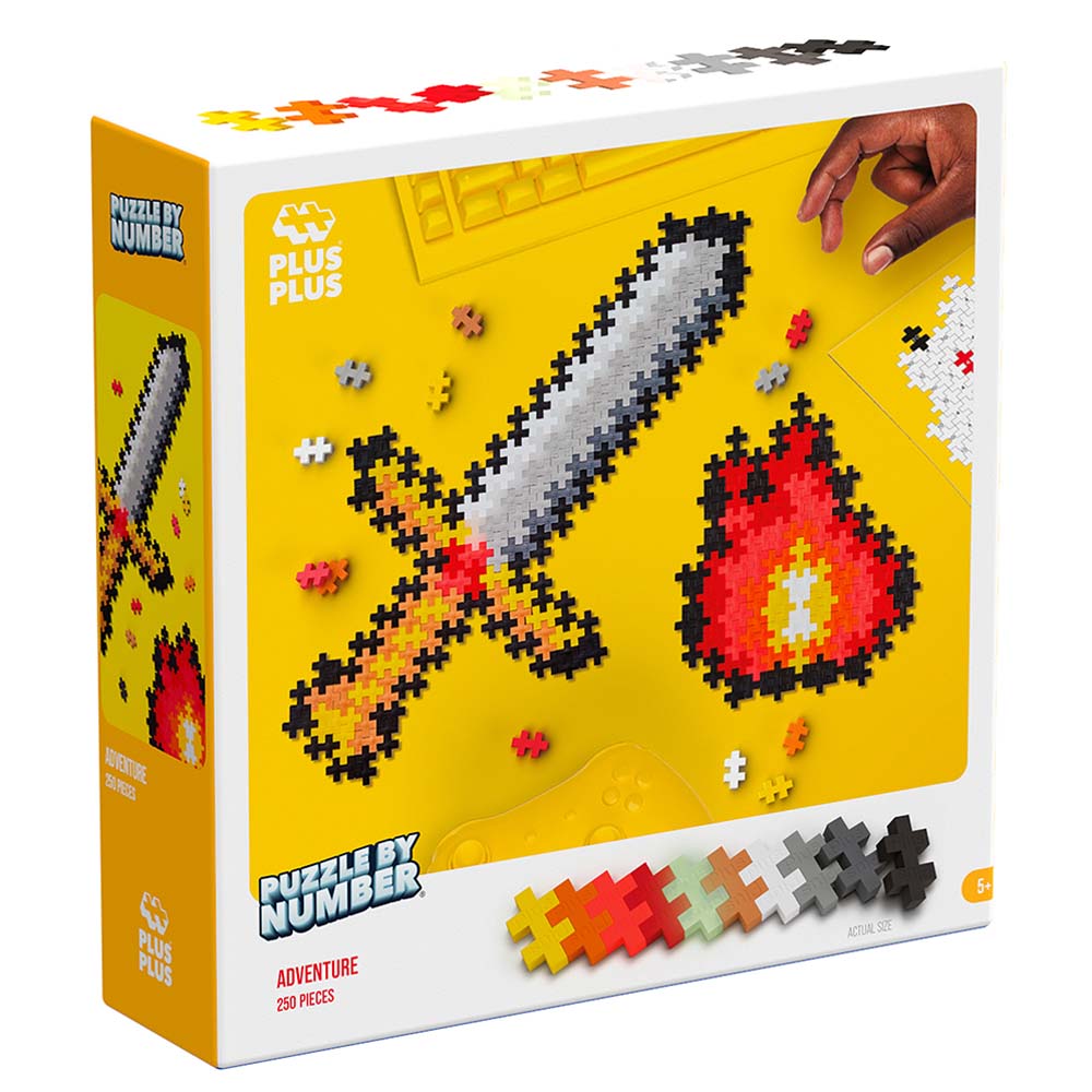 Plus - Plus Puzzle By Number Adventure 250pcs PP3910 - Colorland Toys