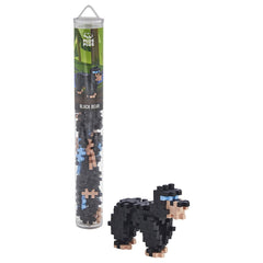 Plus - Plus Wild Animals Black Bear Tube 100pcs PP4271 - Colorland Toys
