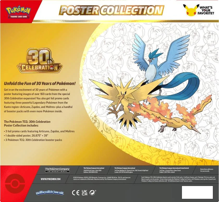 Pokemon TCG 30th Celebration Poster Collection 10-10467-101 — image 2