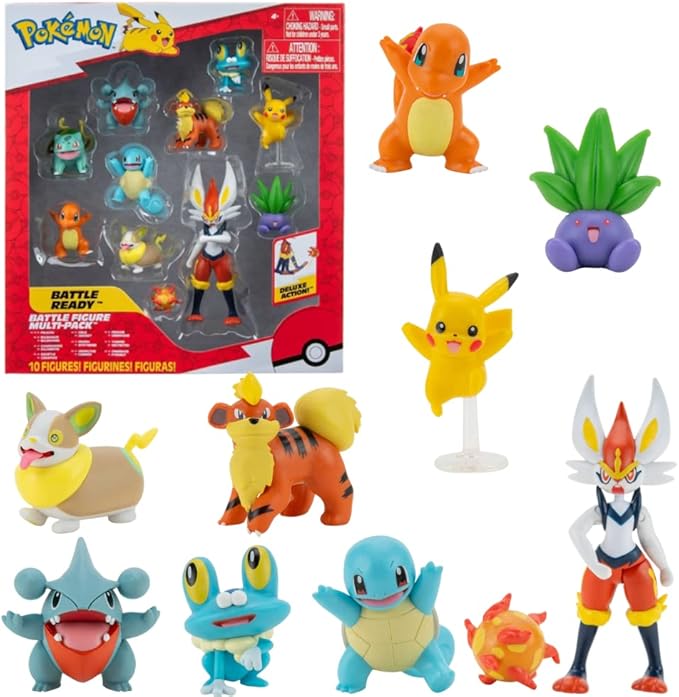 Pokemon Battle Figure Multi 10 Pack PKW2855 - Colorland Toys