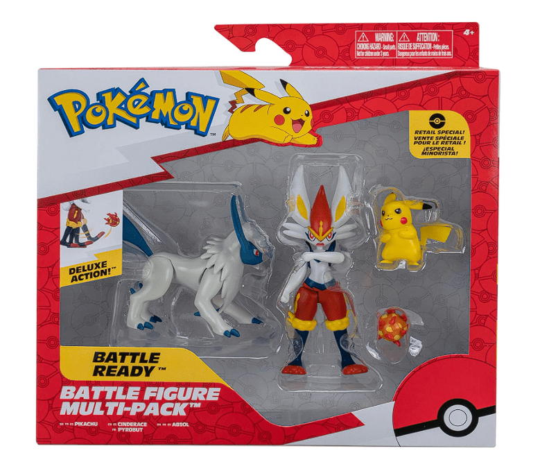 Pokemon Battle Figure Multipack Pikachu,Absol & Cinderace PKW2979 — image 1