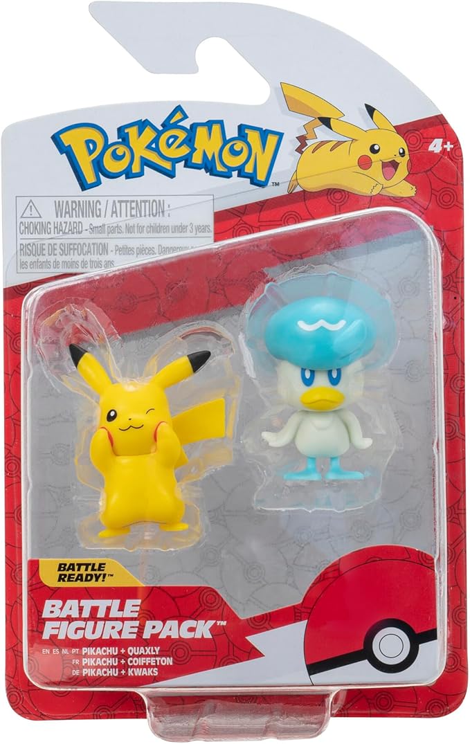 Pokemon Battle Figure Pack Generation IX - Pikachu & Quaxly PKW3357/PKW3355