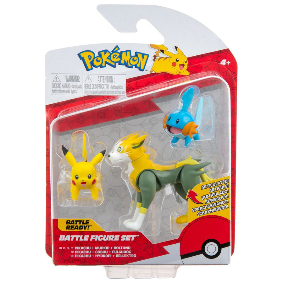 Pokemon Battle Figure Set Mudkip + Pikachu + Boltund 3-pack PKW2676/95155