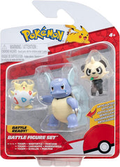Pokemon Battle Figure Set Togepi + Wartotle + Pancham 3 - Pack - Colorland Toys