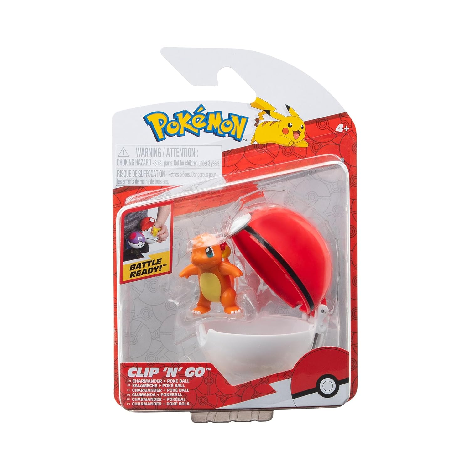 Pokemon Clip 'n Go Ball - Charmander PKW3141/95057 - Colorland Toys