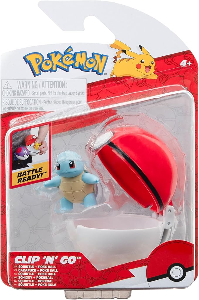 Pokemon Clip 'n Go Ball - Squirtle PKW3143/95057 - Colorland Toys