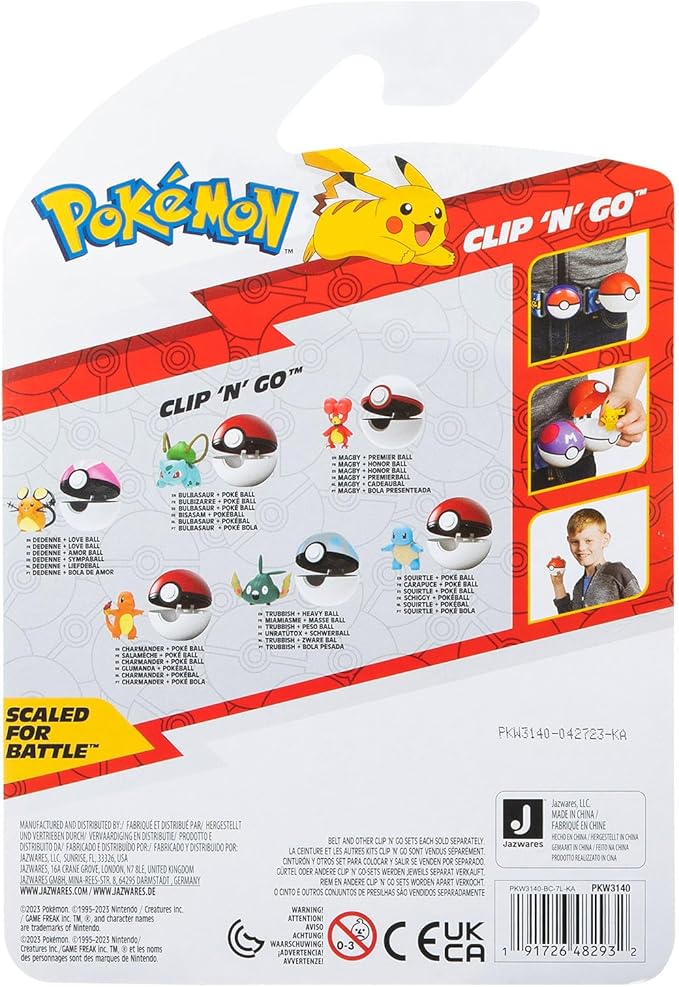 Pokemon Clip 'n Go Ball - Trubbish PKW3140/95057 - Colorland Toys