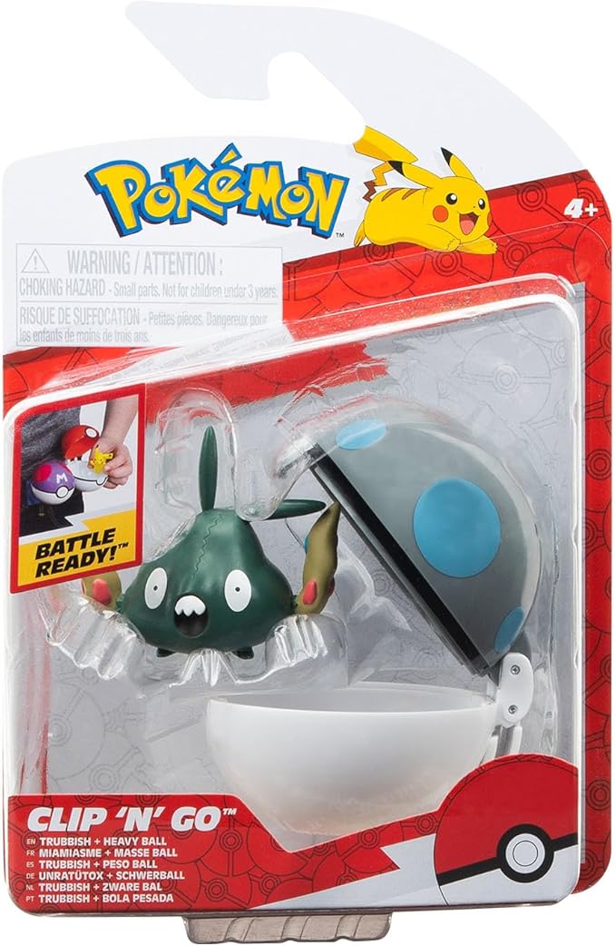Pokemon Clip 'n Go Ball - Trubbish PKW3140/95057 — image 1