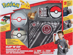 Pokemon Clip N Go Bandolier Set Brown PKW3157/PKW0028 - Colorland Toys