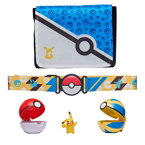 Pokemon Clip N Go Pikachu Bandolier Set BLUE PKW0106 — image 1