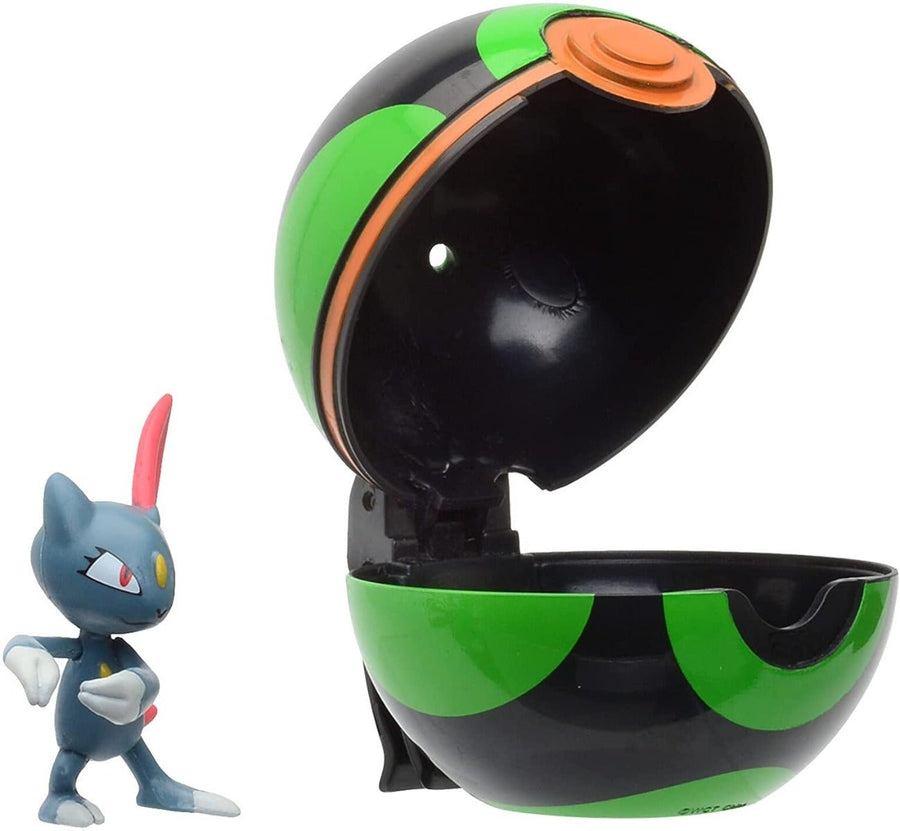Pokemon Clip 'n Go Sneasel & Dusk Ball Figure Set PKW0153