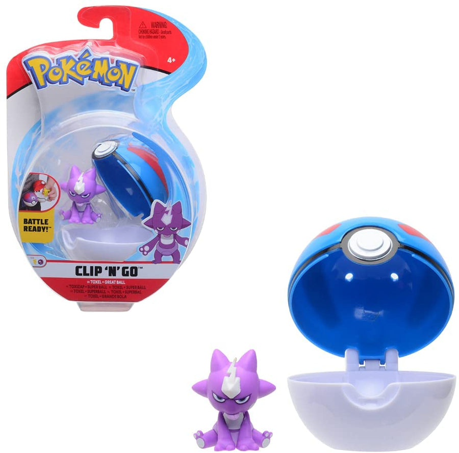 Pokemon Clip 'n Go Toxel & Great Ball Figure Set PKW0154
