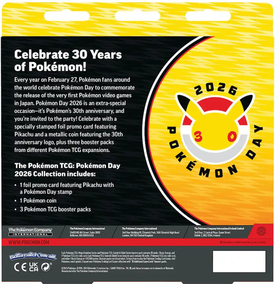 Pokémon Day 2026 Collection January Special Collection 10 - 10394 - 108 - Colorland Toys