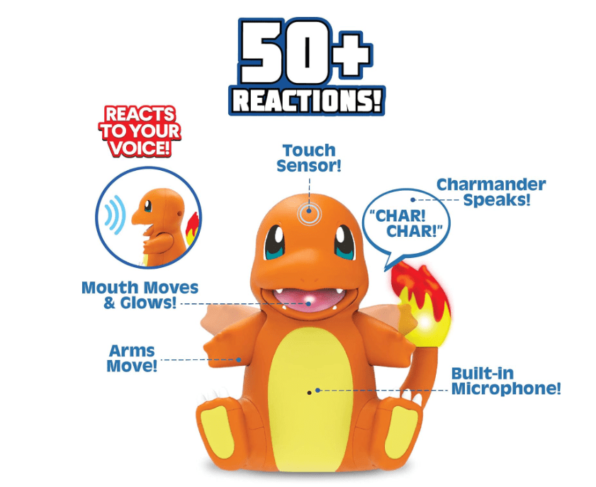Pokemon Deluxe Figure - My Partner Charmander 20cm PKW2367 - Colorland Toys