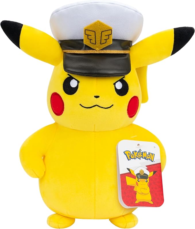 Pokemon Plush Captain Pikachu 8 PKW4295 - Colorland Toys