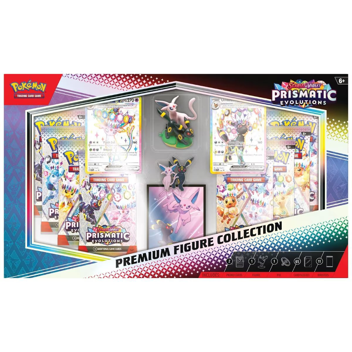Pokémon TCG: Scarlet & Violet — Prismatic Evolutions Premium Figure Collection (Espeon & Umbreon) - Colorland Toys
